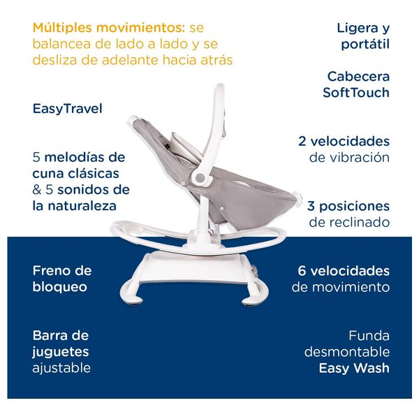  Joie W1604BAPOR000 - Baby Swing Rocker 