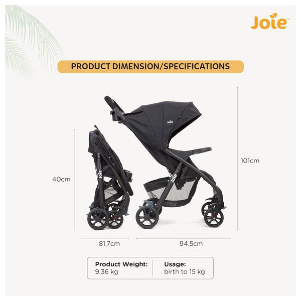 Joie S1035GDCOL000 - Baby Stroller - Coal 