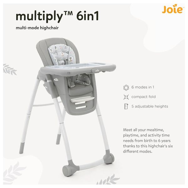 Joie Adjustable Baby High Chair - Gray
