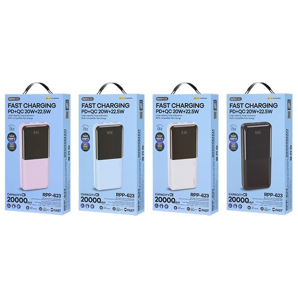 Remax RPP-623 - 20000mAh - Power Bank - White