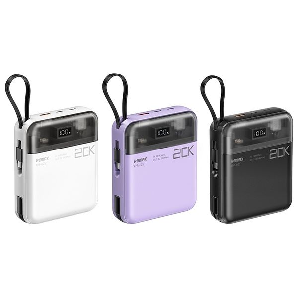 شاحن محمول ريماكس - RPP-603 - 20000mAh - أسود