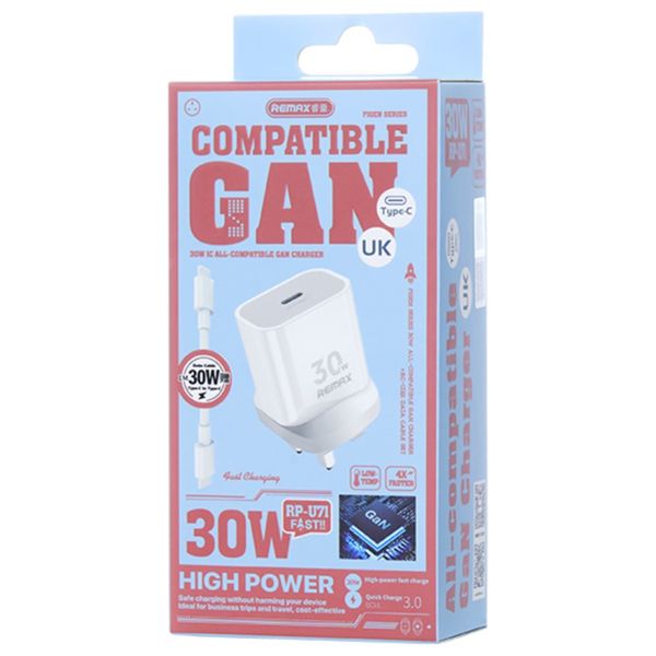  شاحن حائط ريماكس - RP-U71 - ابيض 