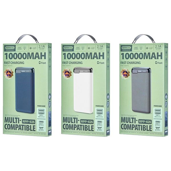  Remax RPP-625 - 10000mAh - Power Bank - White 
