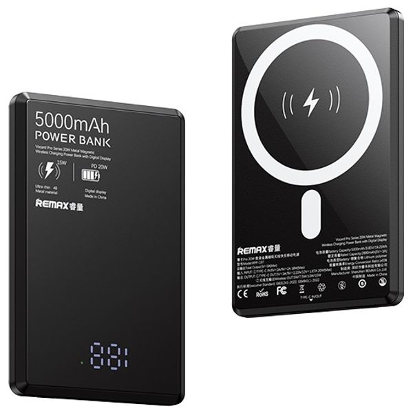 Remax RPP-107 - 5000mAh - Power Bank - Black