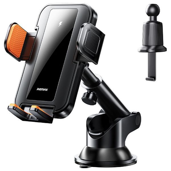 Remax RM-C04 - Wireless Charger & Mobile Holder - 15W - Black