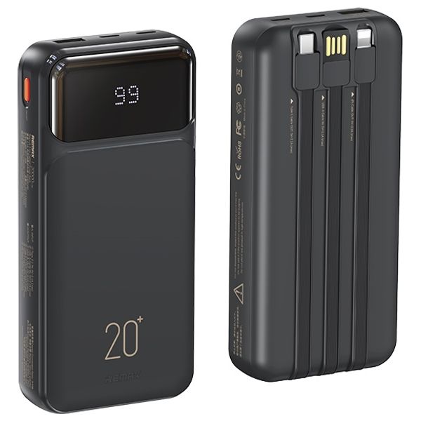 شاحن محمول ريماكس - RPP-686 - 20000mAh - اسود