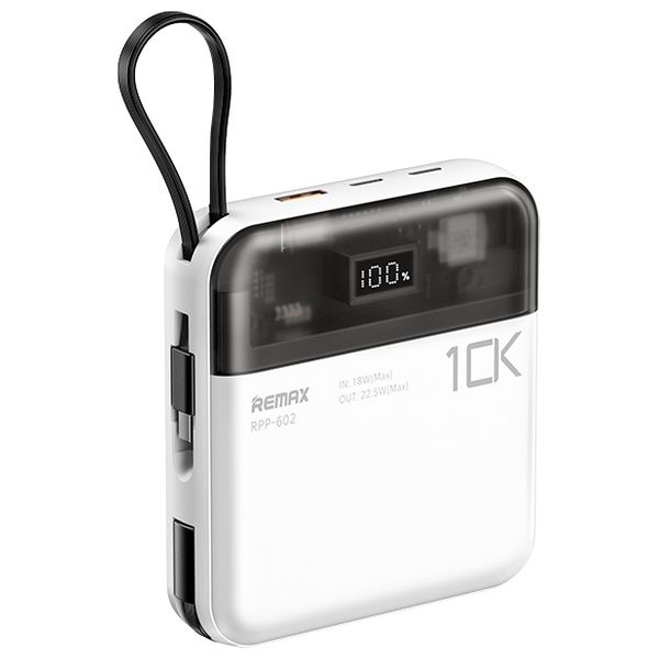 Remax RPP-602 - 10000mAh - Power Bank - White 