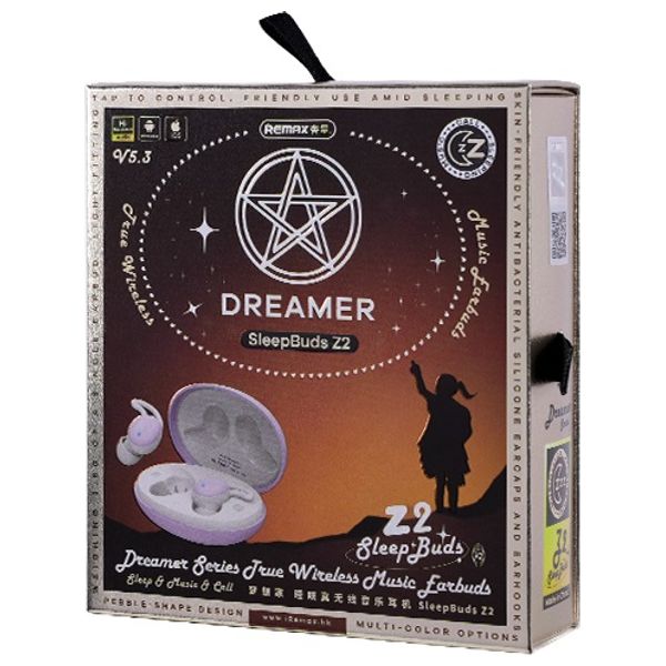 سماعة بلوتوث داخل الاذن ريماكس - SleepBuds Z2 - اسود