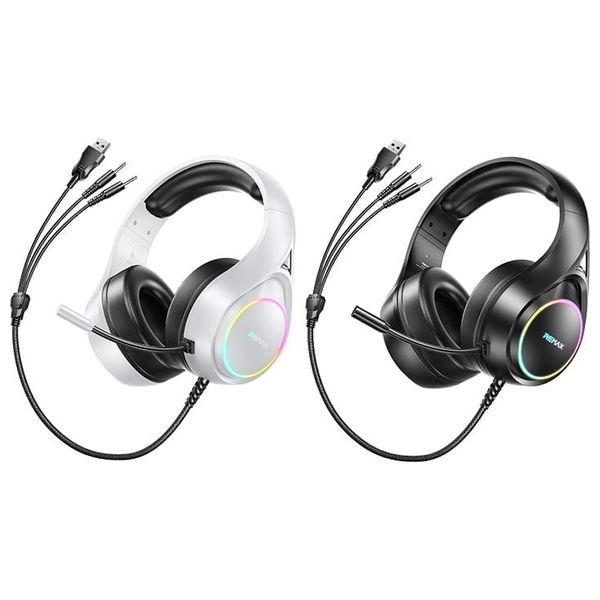  Remax RM 708 - Wired Headphone Over Ear - Adjustable headset - Black 