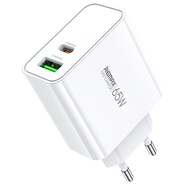Remax RP-U125 - Wall Charger - 65W - 2 Port - White