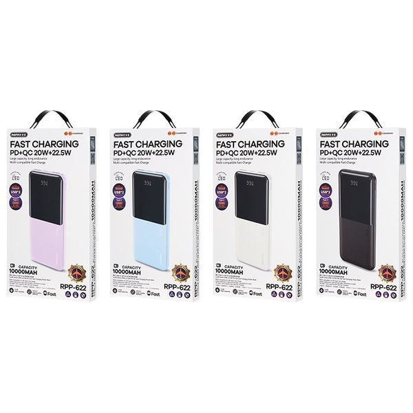 Remax RPP-622 - 10000mAh - Power Bank - Purple