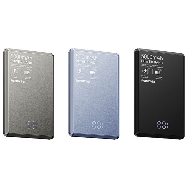 Remax RPP-107 - 5000mAh - Power Bank - Gray