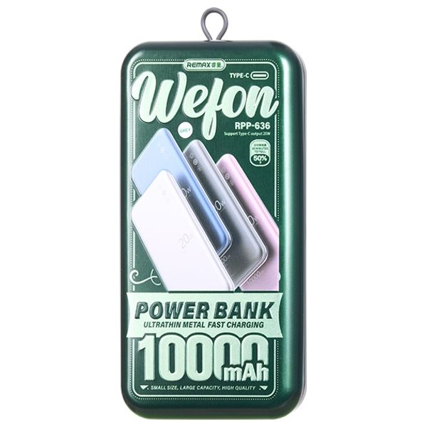 Remax RPP-636 - 10000mAh - Power Bank - Blue