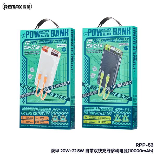  Remax RPP-53 Armour - 10000mAh - Power Bank - Beige 
