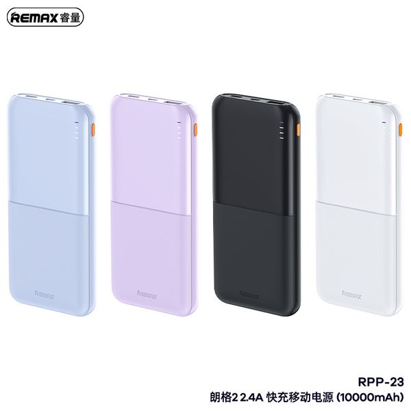Remax RPP-23 - 10000mAh - Power Bank - Purple