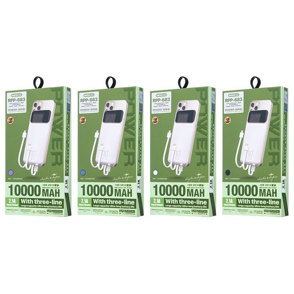 Remax RPP-683 - 10000mAh - Power Bank - Black