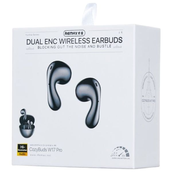 سماعة بلوتوث داخل الاذن ريماكس - CozyBuds W17 Pro - تيتانيوم رمادي