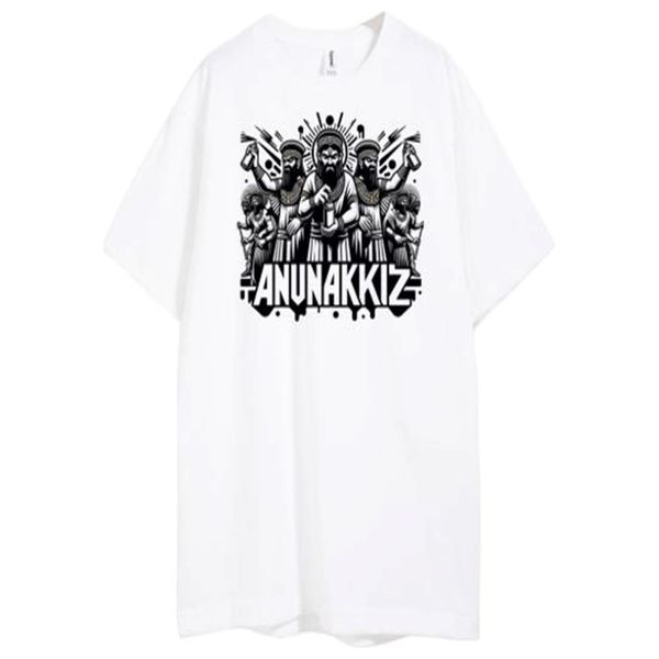  Anunakiz T-shirt Anunnaki Gravity Crew for Unisex - L - White 