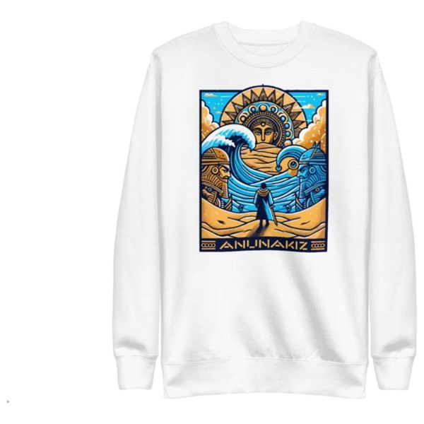 Anunakiz Sweater For Unisex - 3XL - White 