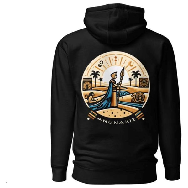  Anunakiz Hoodie for Unisex - 2XL - Black 