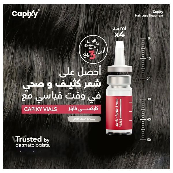  Capixy Fills Ampoules for Hair Loss Treatment - Contains Capixyl™, Biotin, and Caffeine, 7 ampoules 