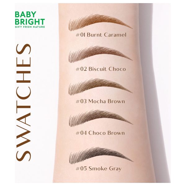 بيبي برايت رازور شارب قلم الحواجب 3 في 1, 04 شوكو براون