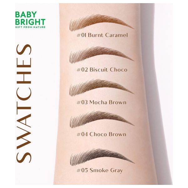  بيبي برايت رازور شارب قلم الحواجب 3 في 1, 01 بيرنت كراميل 