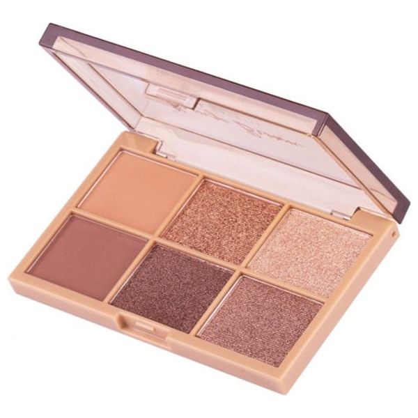  Baby Bright Eyeshadow Palette Bronze Brown - 6 Color 