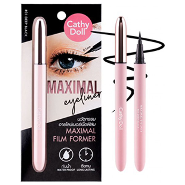  قلم ايلاينر مقاوم للماء من كاثي دول - 01 اسود 