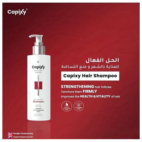  Capixy Shampoo - Stimulates and strengthens hair follicles, 400 ml 