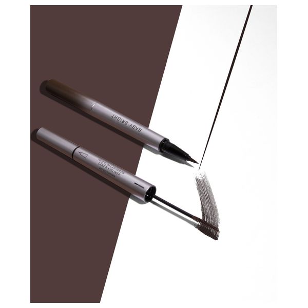  Baby Bright Trio Slim Lashbrow Cara & Eyeliner, Deep Brown 