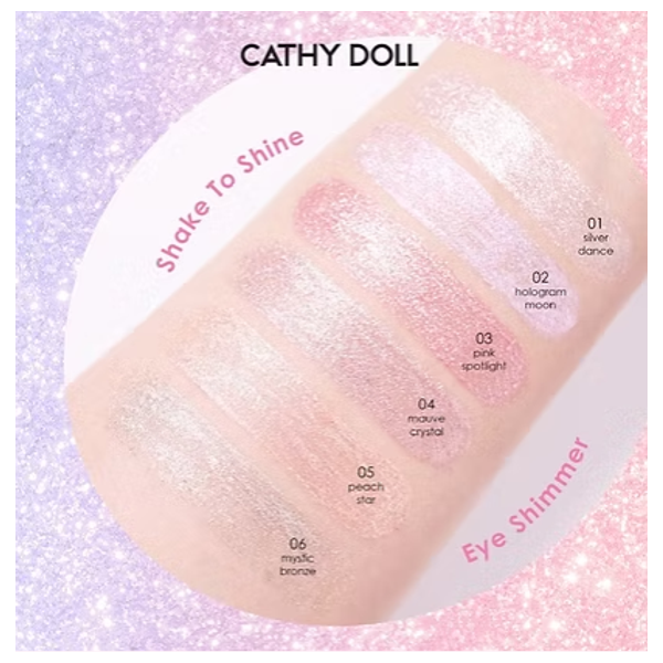  CATHY DOLL Shake to Shine Liquid Shimmer Eyeliner, 04 - Purple Crystal 