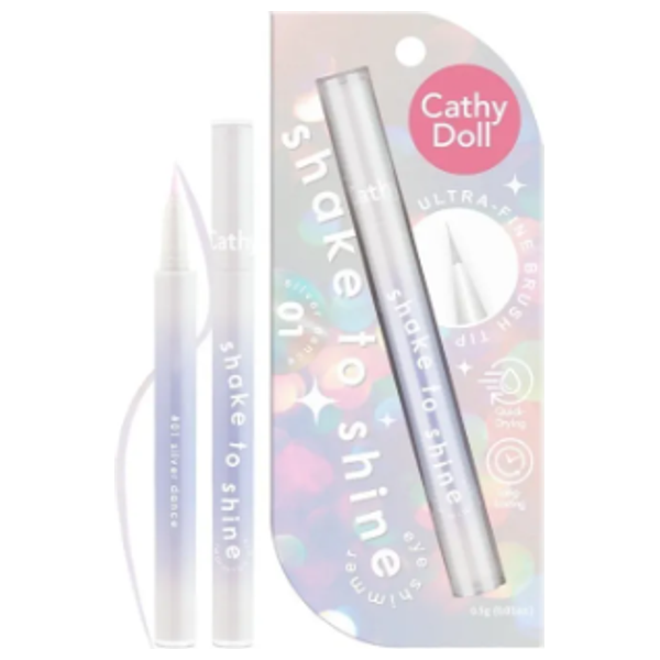 CATHY DOLL Shake to Shine Liquid Shimmer Eyeliner, 01 - Silver 