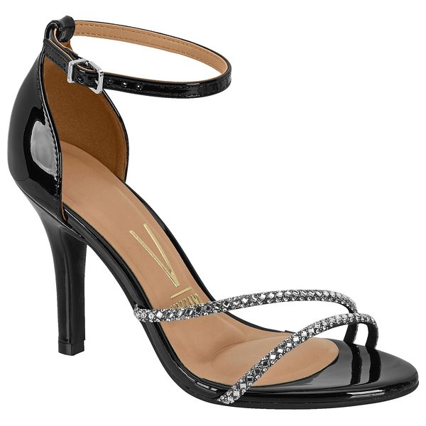  Vizzano Heeled Shoes for Women - Size 36, Black Silver 