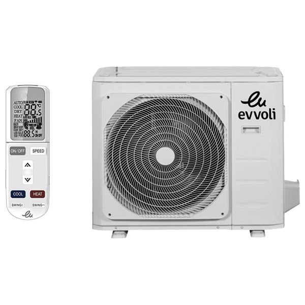 Evvoli EVT3-24K-MD-2S - 2 Ton - Wall Mounted Split - Cooling Only - White