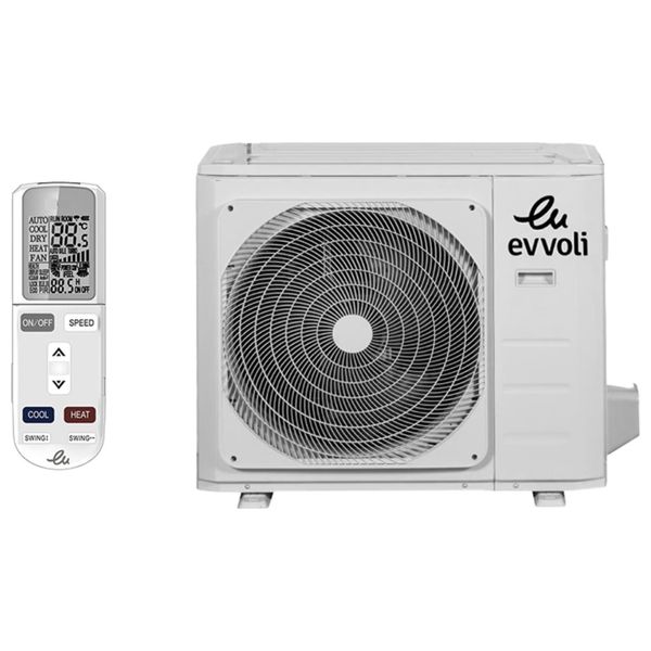 Evvoli EVT3-18K-MD-2S - 1.5 Ton - Wall Mounted Split - Cooling Only - White