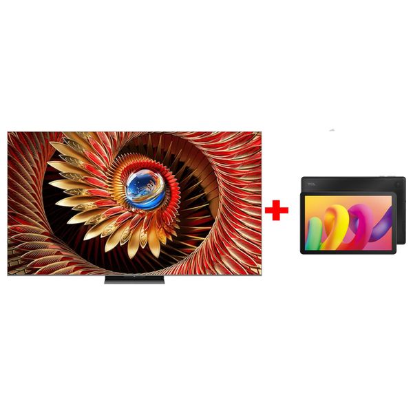  شاشة تي سي ال 65-انج فئة C8K - سمارت - 4K - QD-Mini LED - إصدار 2025 - 120 هيرتز + تي سي ال تاب 10L - حجز مسبق 
