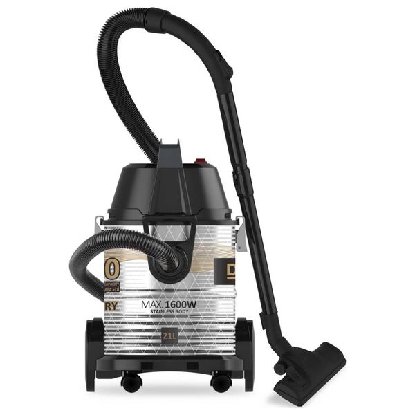  Denka 21L - 1600W - Drum Vacuum Cleaners - Silver 
