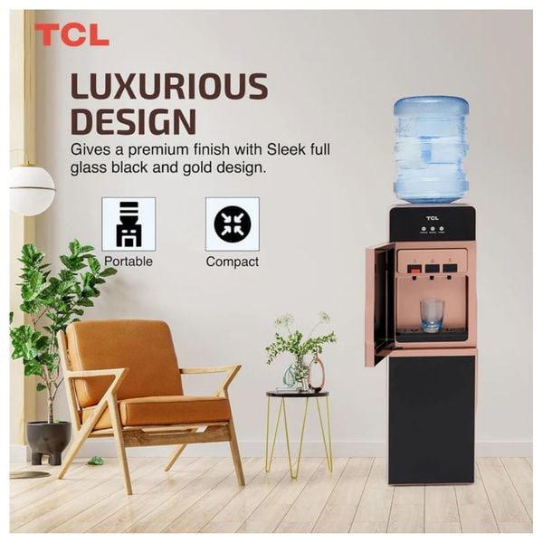 TCL TY-LWYR85B - Water Dispenser With Refrigerator - Black