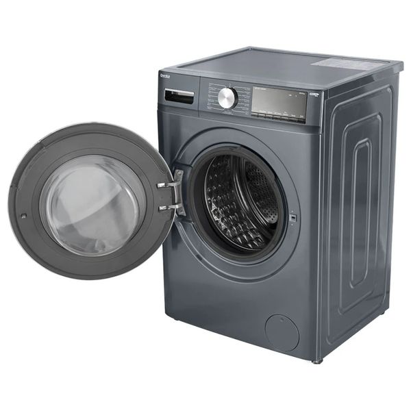  Denka MWM-12DGFL - 12Kg - 1400RPM - Front Loading Washing Machine - Dark Gray + Denka IST-2400PB - Steam Iron - Black 