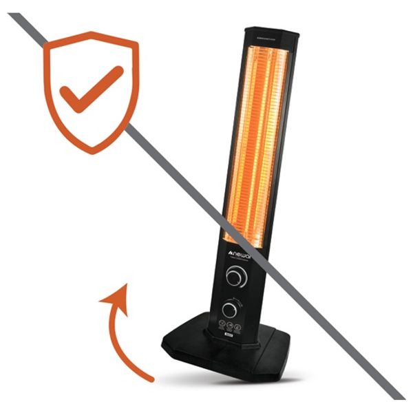 نوال CHT-825-02 – مدفأة كاربون – أسود