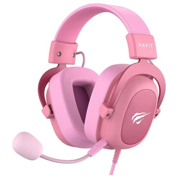  سماعة حول الأذن هافيت H2002d - وردي 