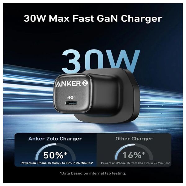  انكر A2698K11 - شاحن حائط - 30 واط - أسود 