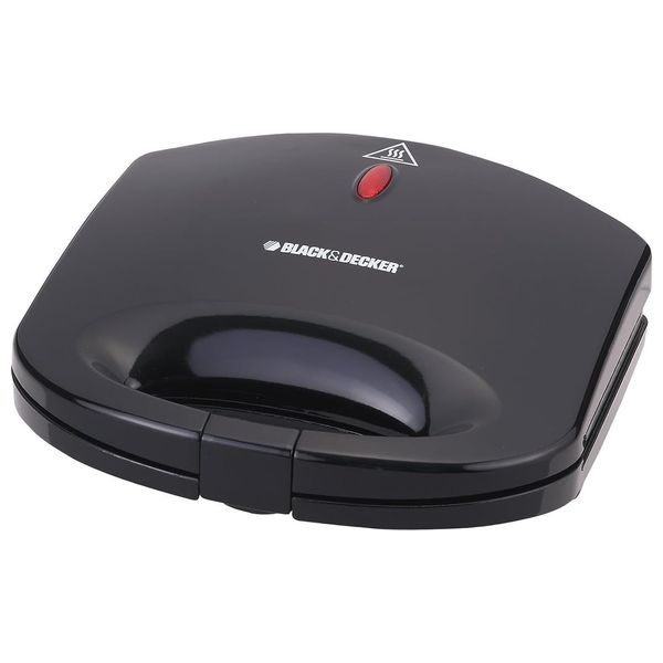  Black&Decker TS1000‑B5 2‑Slice Fixed‑Plate Sandwich Maker 