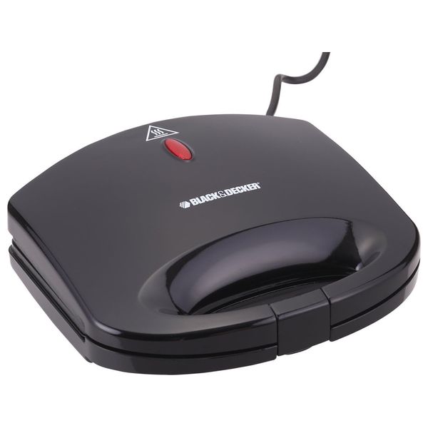  Black&Decker TS1000‑B5 2‑Slice Fixed‑Plate Sandwich Maker 