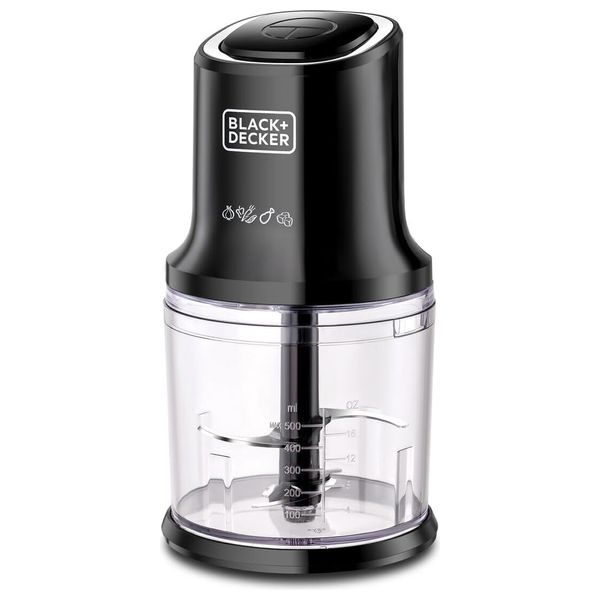  بلاك آند ديكر FC500J‑B5 - مفرمة طعام عامودية مع وعاء إضافي - 500 واط 
