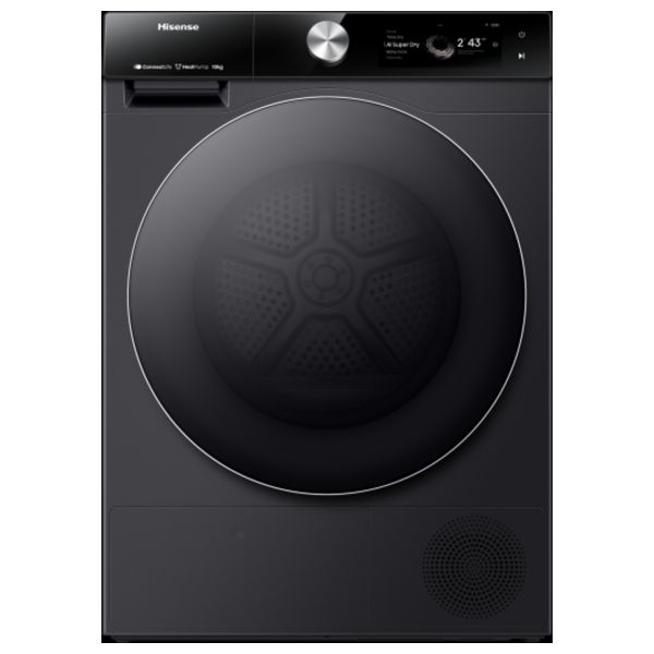 Hisense DH7S107BB - 10Kg - Front Loading Dryer - Black