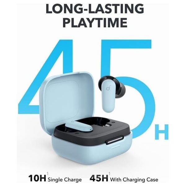  سماعة داخل الأذن انكر Soundcore R50i NC - TWS - بطارية 45 ساعة - بلوتوث 5.4 - ازرق 