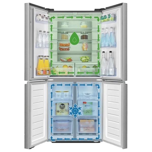 Hisense RQ561N4AC1 - 15ft - Side By Side Refrigerator - Silver