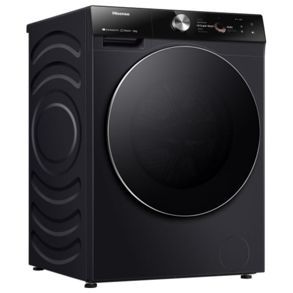  Hisense WF7S1247BB - 12Kg - 1400RPM - Front Loading Washing Machine - Black 